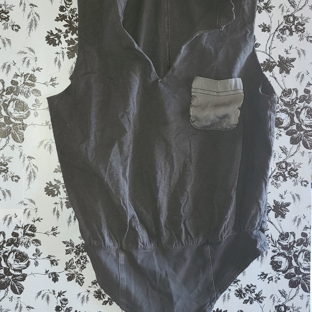 Free People Intimately Charcoal Small Bodysuit